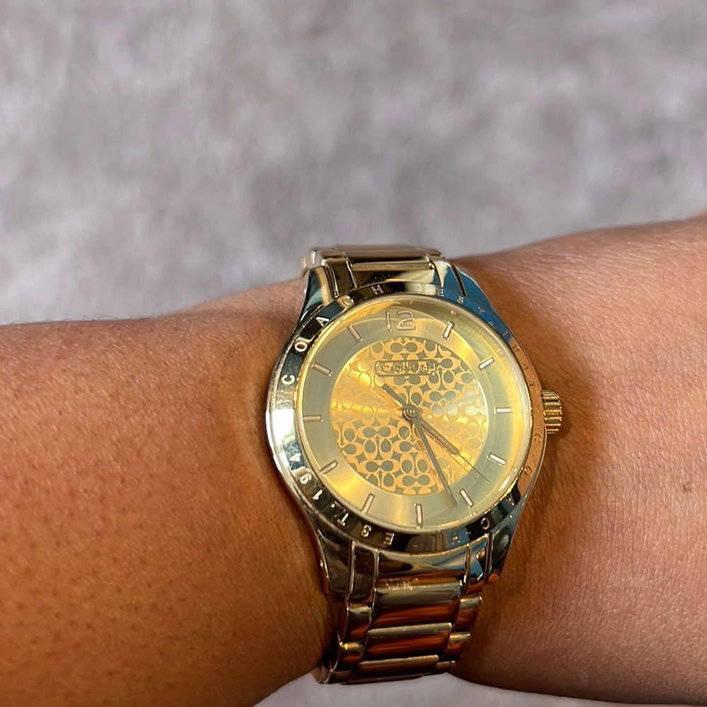 Coach Gold watch
